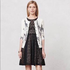Anthropologie Rare Giraffe Cardigan Sweater